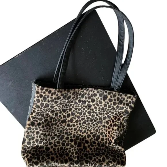 JAGUAR Print Faux Fur HANDBAG Luxurious soft fabulous condition PURR! 10… - Picture 4 of 13